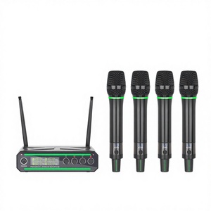 GAW-DX24B 4-Channel UHF <b>Wireless</b> Dynamic Microphone System Cardioid Metal Construction for Professional Church Services Stage - Product Image 2