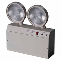 Lampe d'urgence double à LED murale, fonctionnant sur piles, rechargeable, avec 3 heures d'autonomie