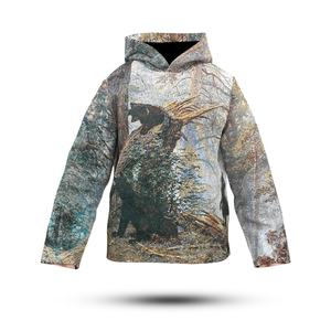 快速定制设计连帽衣领男士套头衫连帽编织挂毯连帽 - Product Image 1