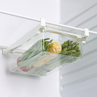 Vente en gros de réfrigérateur, boîte de rangement pour fruits, légumes et œufs, tiroir, panier, étagère de rangement pour réfrigérateur, organisateur de rangement pour aliments de cuisine