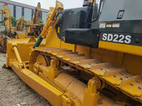 Bulldozer sur chenilles hydraulique SD22 de 220 CV avec lame en U et ripper à lame simple
