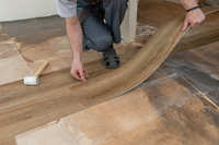 Revêtement de sol en plastique LVT imperméable et antidérapant pour panneaux muraux de décoration intérieure