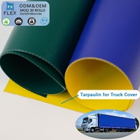 Bâche en PVC FLFX résistante à l'eau, robuste, pour camions, tissu renforcé pour usage industriel, pour systèmes de bâches de camions à benne basculante