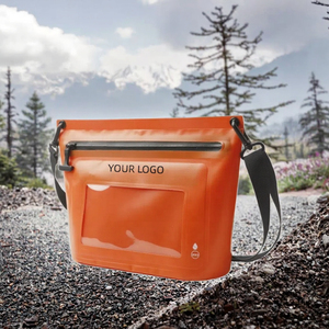 Sac étanche à une épaule en PVC imperméable avec écran tactile de téléphone pour la natation Rafting Outdoor Travel & Tour - Product Image 3