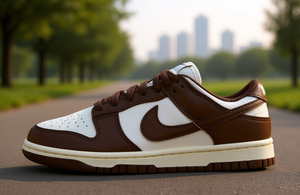 Nike Dunk Low Cacao Wow Chaussures de course en cuir véritable pour femme Style automne - Product Image 2