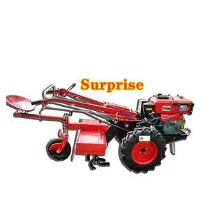 electric Scallion Rotary tillage low price heavy duty rotary diesel engine power tiller tractor walking