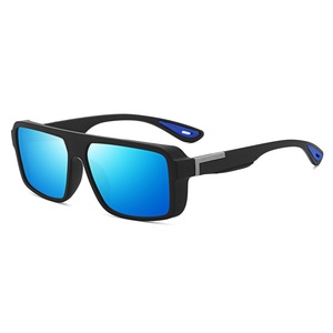 แว่นกันแดดปั่นจักรยานแฟชั่น unisex เลนส์โพลาไรซ์ Tac ป้องกันรังสียูวี 400 กรอบสี่เหลี่ยมสวมใส่สบาย น้ำหนักเบา เหมาะสำหรับกิจกรรมกลางแจ้ง - Product Image 4