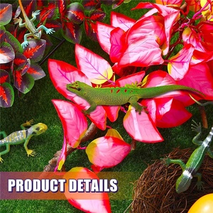 ต้นไม้ประดิษฐ์แบบแขวนสำหรับสัตว์เลื้อยคลาน ยี่ห้อ Baiyi เป็นมิตรกับสิ่งแวดล้อม พร้อมถ้วยดูดสำหรับติดตั้ง เหมาะสำหรับกิ้งก่าและงู - Product Image 4