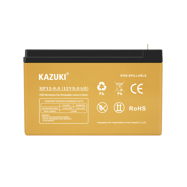 KAZUKI 12V 9Ah UPS Battery AGM VRLA Rechargeable 9AH Backup Power for Security Alarm / Emergency Light