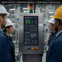 Pantalla LCD IPS de 10.1 Pulgadas, 720x1280, Formato Vertical, 1000 Nits, MIPI de 30 Pines, Pantalla Negra por Defecto, Panel de Control HMI Industrial