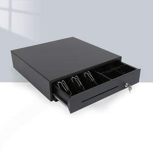 Venta caliente de alta calidad Durable Heavy Metal <span class=keywords><strong>caja</strong></span> de efectivo de gama alta Uso de supermercado seguro <span class=keywords><strong>caja</strong></span> <span class=keywords><strong>registradora</strong></span> cuadrada Pos cajón de efectivo - Product Image 2