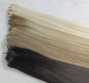 Les trames de génie de qualité supérieure peuvent être coupées 100% <span class=keywords><strong>virg</strong></span> dans les extensions de cheveux humains chinois cuticule complète tressage intact blanchiment droit - Product Image 1