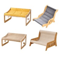 Tempat Tidur Kucing Sofa Mewah Modern dari Bahan Sisal, Alas Garuk, dan Mainan Hewan Peliharaan Tahan Lama, Semua dalam Satu, Produk Terlaris Pabrik
