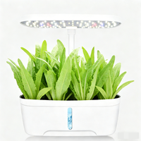 Kit de croissance de plantes herbacées végétales de bureau hydroponique 12 cosses système de jardinage intérieur récolte fraîche maison légumes herbacés