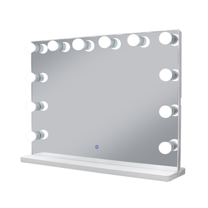Blanco grande escritorio Hollywood espejo <span class=keywords><strong>con</strong></span> <span class=keywords><strong>bombillas</strong></span> <span class=keywords><strong>de</strong></span> luz maquillaje <span class=keywords><strong>tocador</strong></span> grande - Product Image 2