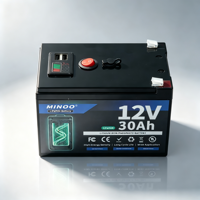 Sel Baterai Lithium Iron Phosphate LiFePO4 12V 30Ah Paket Baterai LiFePO4 48V Opsional untuk Sistem Tenaga Surya