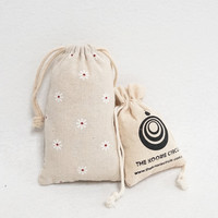Sac en coton biologique à cordon coulissant, impression personnalisée, vente en gros, sac de rangement pour produits, sac à pain, emballage écologique pour cadeaux et parfums
