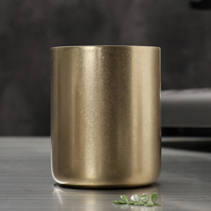Tasse à café vintage en acier inoxydable avec couvercle <span class=keywords><strong>double</strong></span> <span class=keywords><strong>paroi</strong></span> 250ml 380ml <span class=keywords><strong>verre</strong></span> à <span class=keywords><strong>thé</strong></span> pour expresso bière eau boisson complète - Product Image 3