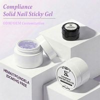 Colle pour faux ongles HS Super Strong Press-on, adhésif longue durée, sans HEMA, TPO, MEHQ, conforme aux normes européennes, gel adhésif solide pour ongles