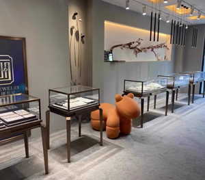 Cao cấp thương mại đồ trang sức hiển thị tủ tùy chỉnh đồ trang sức kính đứng đồng hồ hiển thị đứng Ngọc bích cao cấp vàng truy cập - Product Image 3