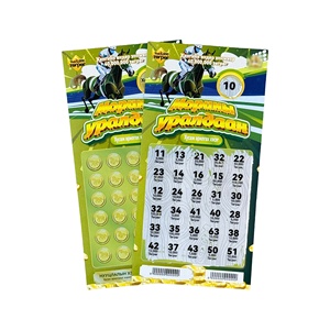Boletos <span class=keywords><strong>de</strong></span> Lotería Personalizados <span class=keywords><strong>de</strong></span> Fábrica con Impresión <span class=keywords><strong>de</strong></span> Datos Variables Anti-Falsificación para Lotería Instantánea Global - Product Image 1