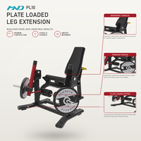 Machine professionnelle d'extension des jambes alternées, équipement de gym MND Fitness, machine d'entraînement cardio pour distributeurs en gros en Asie