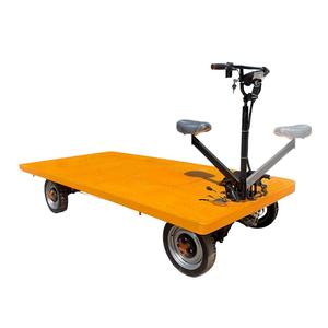 Carrello Elettrico a 4 Ruote <span class=keywords><strong>con</strong></span> <span class=keywords><strong>Sedile</strong></span> Girevole Avanti/Indietro, per Magazzino e Costruzioni, Trasporto Carichi Pesanti - Product Image 1
