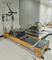 Ensemble de cinq pièces de Pilates en hêtre pour studio de yoga, équipement de fitness, échelle, seau, marchepied stable, chaise pour la danse et les sports