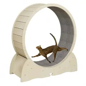 Cat Climbing Frame Fiberboard Cat Treadmill Sustainable Pet Tread Exercise Running Wheel Cats Circle Household Interactive Pet