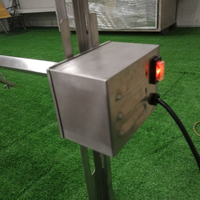 Four à rôtir commercial électrique moderne à moteur pas à pas pour shawarma et canard, rôtissoire à 7 broches en acier inoxydable, capacité 80 kg