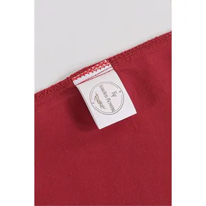 Parure de lit simple Karden Flower Plain 100% coton, housse de couette rouge, drap plat, taie d'oreiller, textile de maison respirant, fabriqué en Turquie - Product Image 4