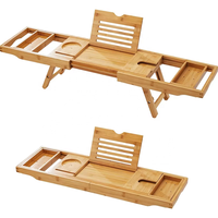Chenzhu bambou salle de bain accessoires plateau de service Caddy plateau bois pliable jambes pour lit Table basse chambre meubles