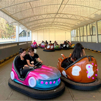 Attraction de fête foraine certifiée CE : Voiture tamponneuse électrique Skynet avec filet de protection au plafond