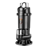Bomba de corte sumergible de acero inoxidable para aguas residuales y descarga de lodos, 220V/380V, pequeña, 7.5 HP, 60m/h, OEM