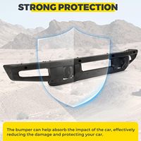 Pare-chocs avant en acier robuste tout-terrain avec trous pour capteurs, revêtement noir en poudre, pour Ford Bronco 2021-2024 2/4 portes