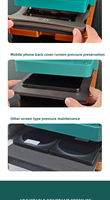 TBK 201P Écran de pression de chauffage/Cadre/Machine de maintien de serrage de verre arrière pour réparation d'écran de téléphone portable Pompe à air intégrée