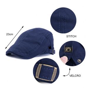 Outdoor Plain Classic Newsboy Flat Cap Men's Hunting <b>Hat</b> Solid <b>Beret</b> <b>Hat</b> Driving Cap for Unisex - Product Image 2