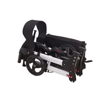 Chariot de courses pliable avec siège, déambulateur <span class=keywords><strong>pour</strong></span> personnes âgées avec roues et <span class=keywords><strong>panier</strong></span> <span class=keywords><strong>pour</strong></span> personnes handicapées - Product Image 6