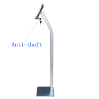 Support de tablette réglable pour sol, base antivol, support de tablette POS, support de tablette verrouillable pour iPad 9.7 pouces