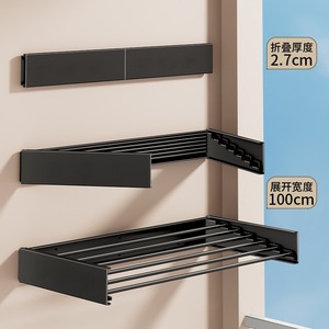 Tendedero Plegable de Pared, Expandible 100cm, Plegable para Uso en Interiores y Baños - Product Image 1