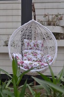 En stock, nouveau design, fauteuil suspendu en osier et acier inoxydable facile à nettoyer, fauteuil suspendu de jardin, fauteuil cage à oiseaux