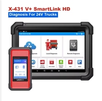 2024 lancement X-431 V + Smartlink HD outil de Diagnostic de camion robuste pour camions 12V 24V Version améliorée de x-431 V Plus HDIII