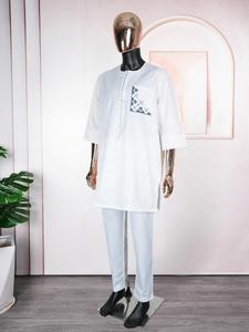 Abbigliamento Tradizionale da Uomo 2026: Nuovo Completo Oversize 2 Pezzi (Camicia e Pantaloni) - Set da Vacanza - Product Image 5