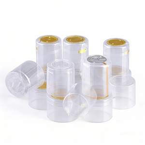 Bandas Termoencogibles de PVC de 38 mm y 45 mm, Cápsulas Termoencogibles Transparentes Perforadas para Cuello de Botella, Etiquetas de Sellado - Product Image 2