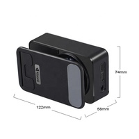 Support de téléphone avec haut-parleur sans fil et lumières RGB, Bluetooth 5.3, batterie 2000 mAh, design portable