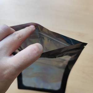Wholesale Holographic Ziplock Bag Resealable Plastic Packaging Pouch With Clear Window For Jewelry Gift Accessories - Product Image 3