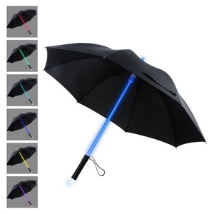 ร่มพับเปลี่ยนสีได้แบบเปิด-ปิดด้วยมือ ร่มสะท้อนแสงแบบกำหนดเอง ร่มพับขนาดกะทัดรัด ร่มกันลมพร้อมไฟ LED - Product Image 2