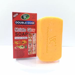 สบู่ก้อนทำมือ VSC Molato ออร์แกนิคธรรมชาติ ช่วยให้ผิวกระจ่างใส วิตามินซี กลิ่นแครอท ช่วยให้ผิวขาว ชุ่มชื้น ลดรอยสิว - Product Image 5