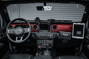 Fury ชุดแผงควบคุมอลูมิเนียมอัลลอย<span class=keywords><strong>2018</strong></span> +,พร้อมแท็บเล็ตรองรับ Jeep Wrangler JL Gladiator JT - Product Image 2