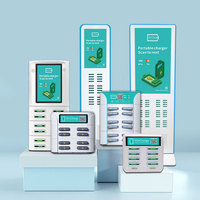 Machine de location de batterie externe 10W rentable pour les entreprises Batterie de secours compacte et support de batterie externe partagé